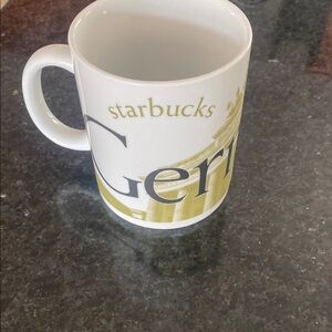 Starbucks LARGE COLLECTORS - Germany Mug - White and Gold